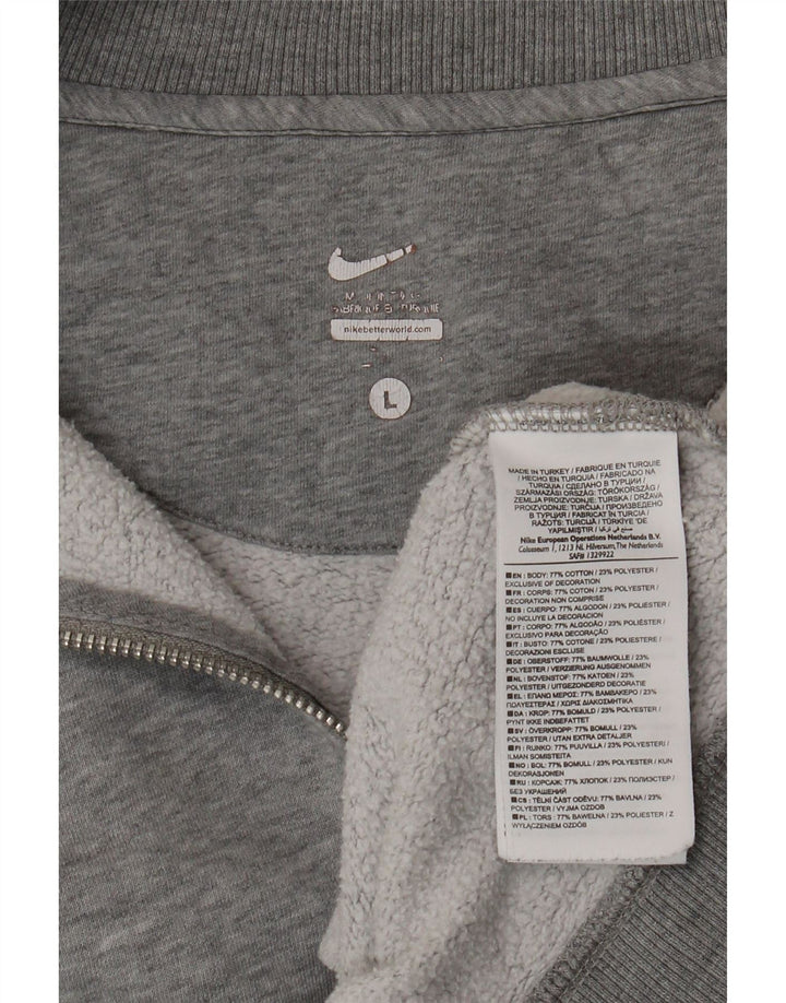 Ανδρική αθλητική φόρμα NIKE Μπουφάν με μεγάλο γκρι βαμβάκι