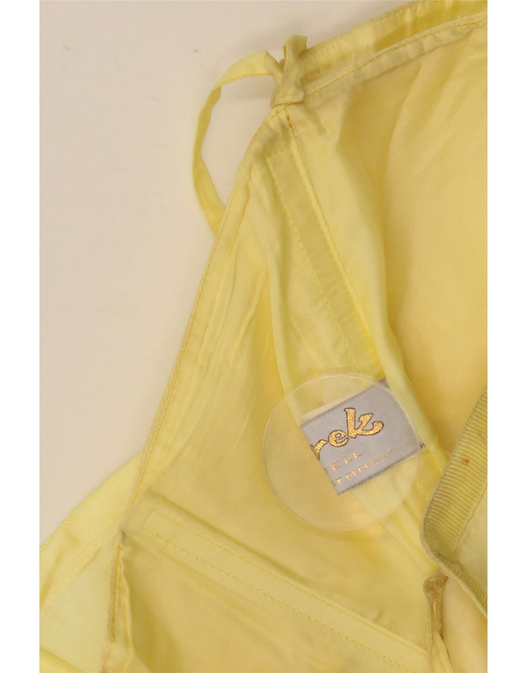 Murek Γυναικείο Ασύμμετρο Στράπλες Φόρεμα EU 38 Medium Yellow Acetate