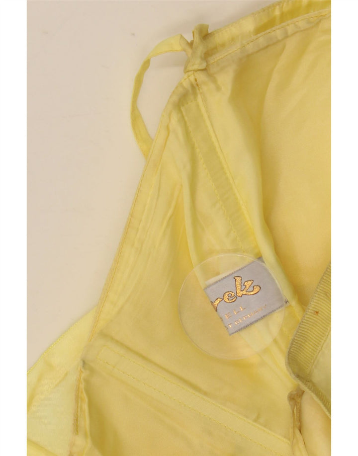 Murek Γυναικείο Ασύμμετρο Στράπλες Φόρεμα EU 38 Medium Yellow Acetate