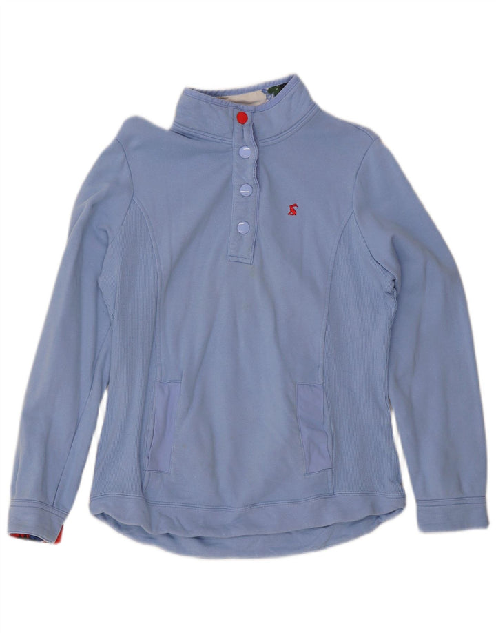 Γυναικείο φούτερ Joules με λαιμόκοψη Jumper UK 12 μεσαίο μπλε βαμβακερό