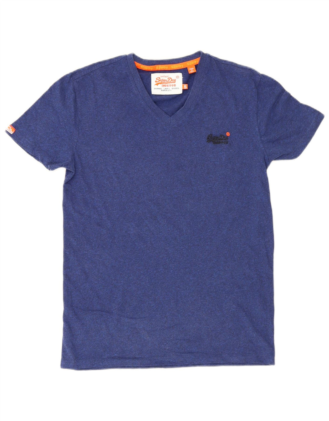 Superdry Ανδρικό T-Shirt Top Μικρό Navy Blue από βαμβάκι