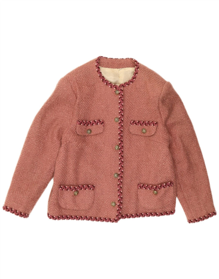 Vintage γυναικείο σακάκι 5 κουμπιών UK 14 Medium Red