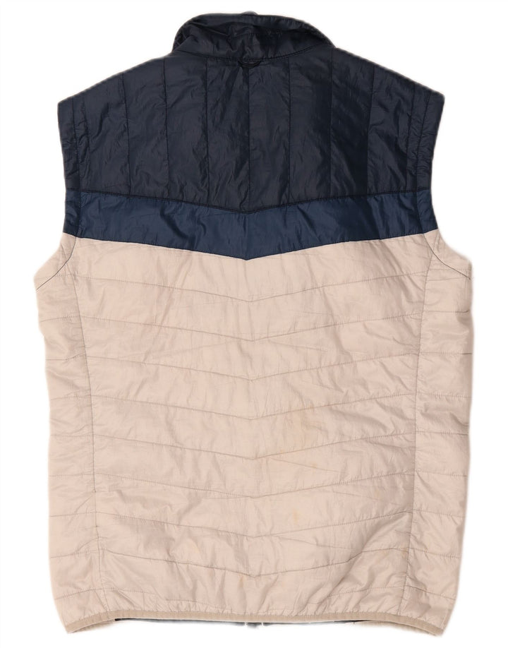 Timberland Ανδρικό padded Gilet UK 38 Medium White Colorblock Πολυεστέρας