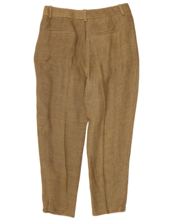 Massimo Dutti Γυναικείο ψηλόμεσο παντελόνι Chino EU 40 Medium W30 L26 καφέ