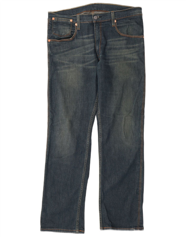 Levi's Mens 514 Straight Jeans W36 L32 Μπλε βαμβακερό