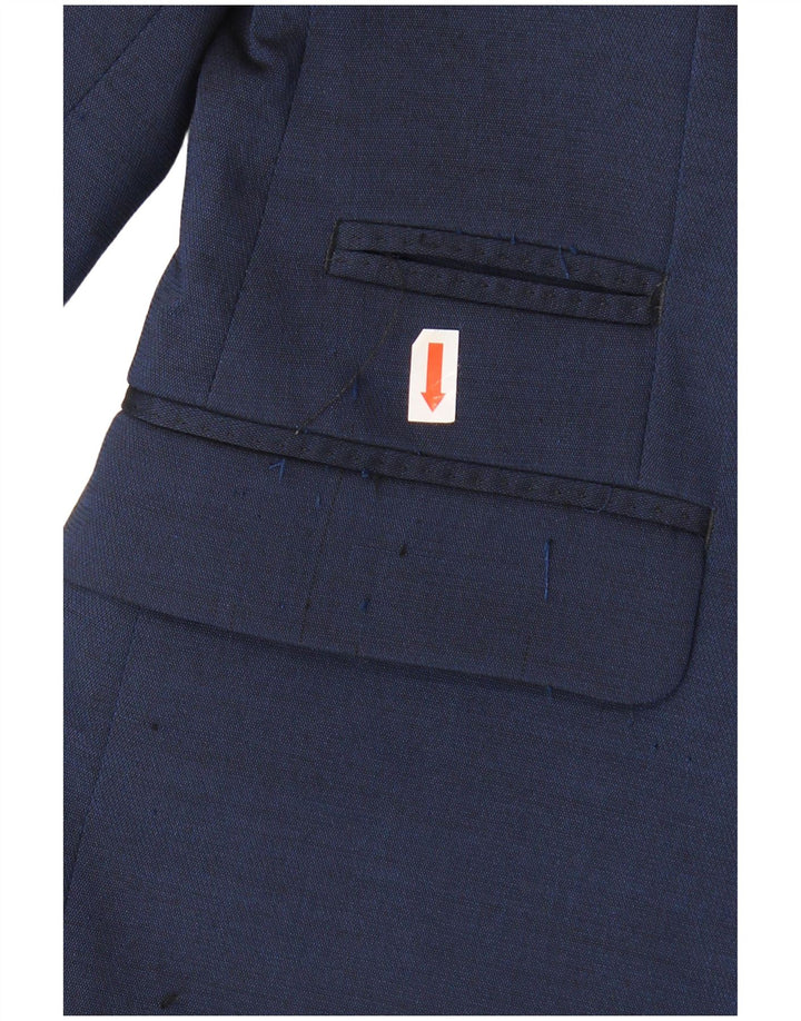 Zara Ανδρικό σακάκι μπλέιζερ με 2 κουμπιά EU 46 Small Navy Blue Polyester