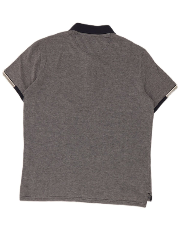 Ανδρικό μπλουζάκι ράγκμπι πόλο Champion Small Navy Blue Colourblock