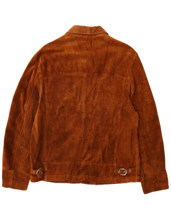 PACIFIC AIR FORCES Ανδρικό σουέτ μπουφάν IT 52 XL Καφέ Δερμάτινο