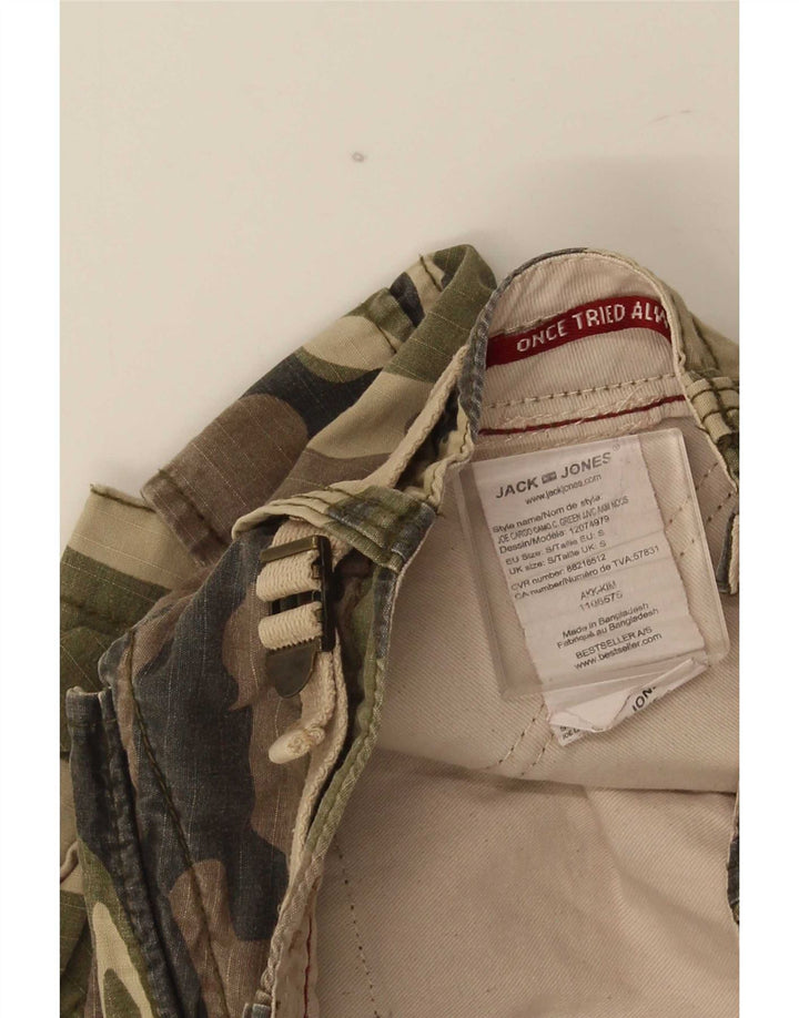 Jack & Jones Ανδρικό σορτς Cargo Small W28 Χακί Καμουφλάζ