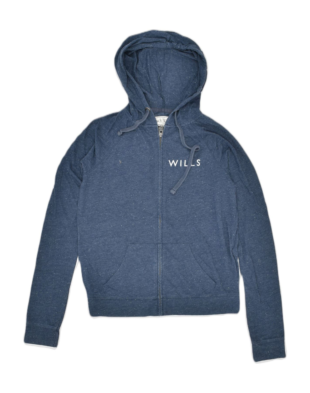 JACK WILLS Womens Oversized Zip Hoodie Sweater UK 8 Small Navy Blue | Vintage | Thrift | Second-Hand | Used Clothing | Messina Hembry 