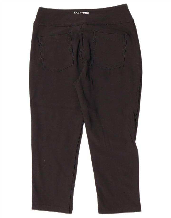 Reebok Γυναικεία φόρμα Capri Παντελόνι UK 12 Medium Black