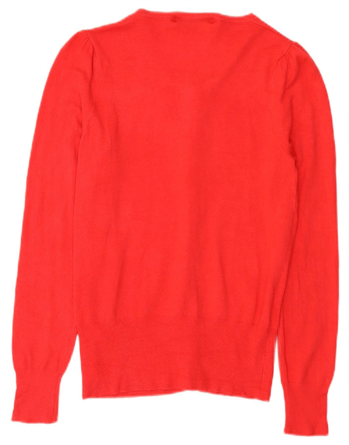 Marks & Spencer Γυναικεία ζακέτα πουλόβερ UK 8 Small Red Viscose