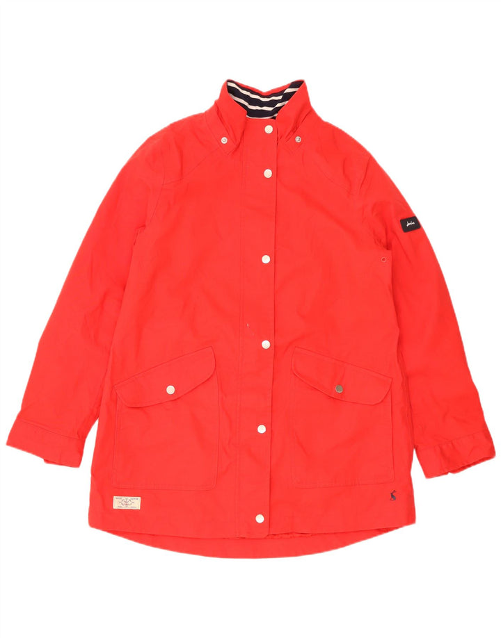 Joules Γυναικείο μπουφάν βροχής UK 10 Small κόκκινο βαμβακερό