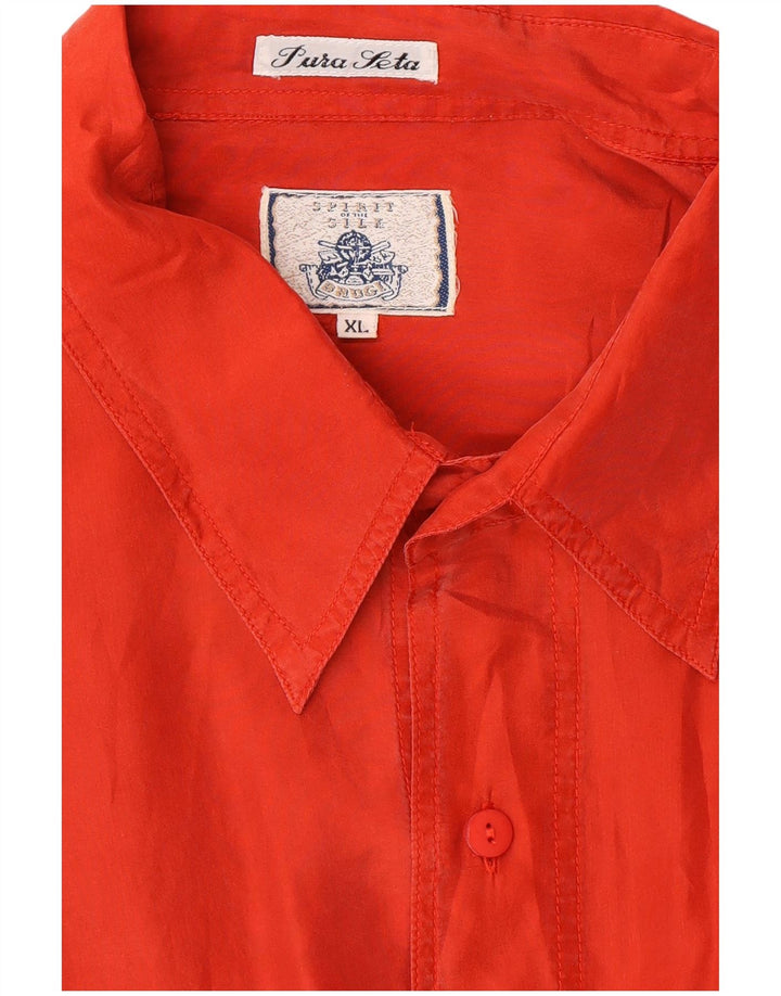 Ανδρικό πουκάμισο Brugi XL Red Silk
