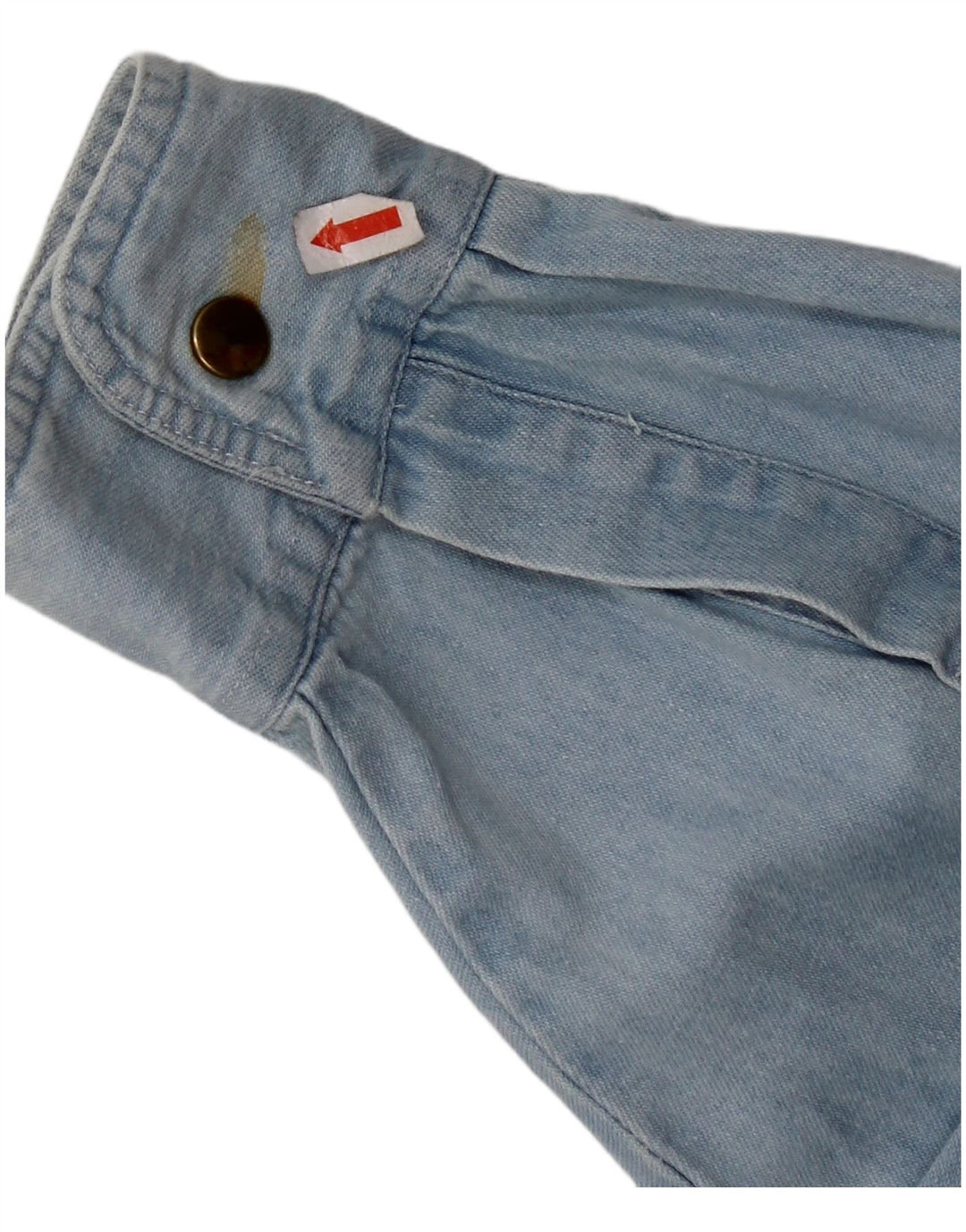 FIELDWORK Mens Classics Denim Shirt Medium Blue Cotton