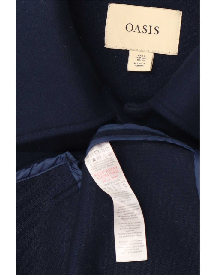 Oasis Γυναικείο Utility Jacket UK 14 Large Navy Blue Polyester
