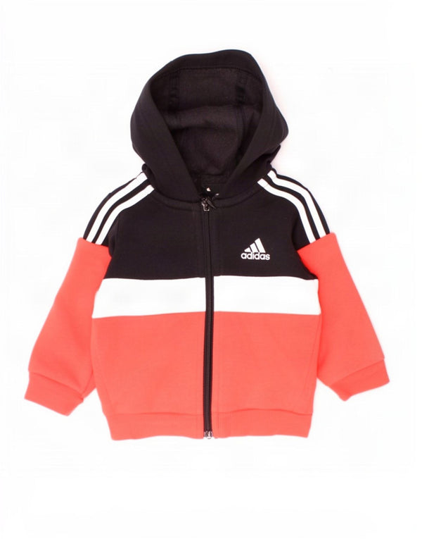 Πολύχρωμο πουλόβερ Adidas Baby Boys με κουκούλα 3-6 μηνών