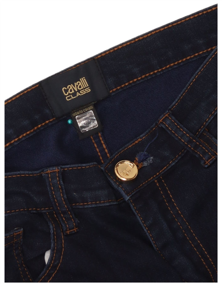 Just Cavalli Γυναικεία Τζιν Capri W34 L22 Navy Blue