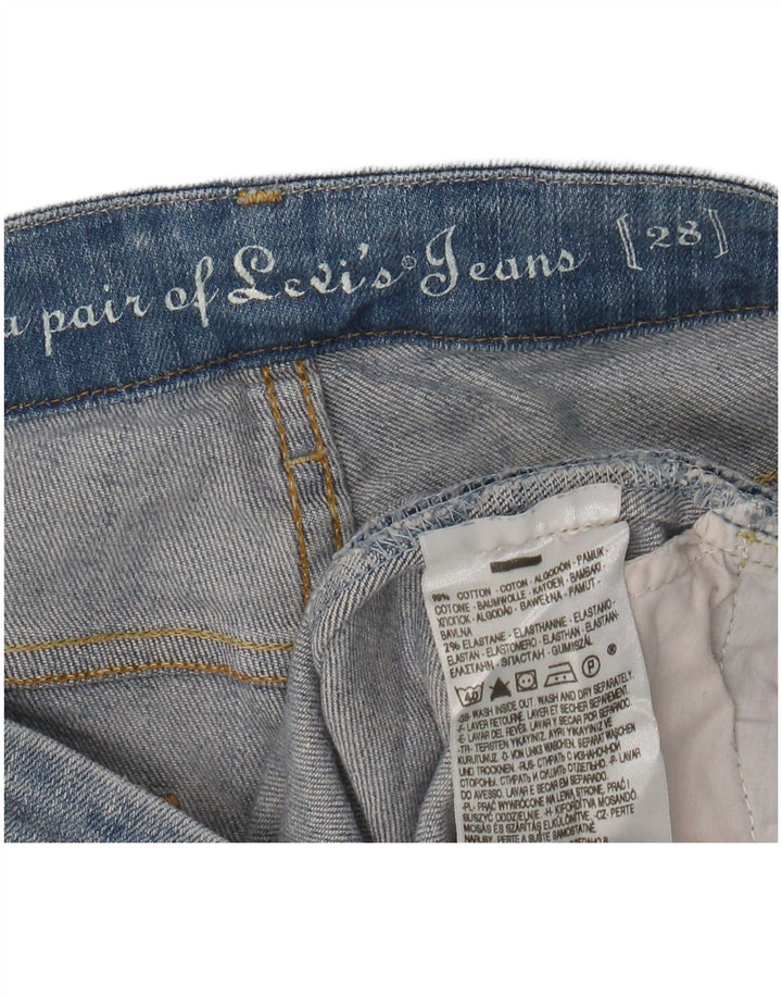 Γυναικείο τζιν σορτς LEVI'S W28 μεσαίο μπλε βαμβακερό