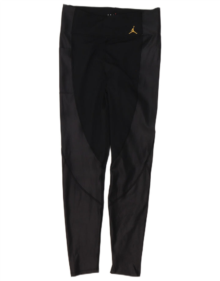 Jordan Γυναικεία κολάν UK 12 Medium Black Colourblock Πολυεστέρας