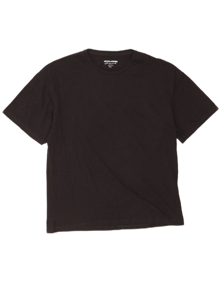 Ανδρικό γραφικό μπλουζάκι Jack & Jones Top Large Μαύρο
