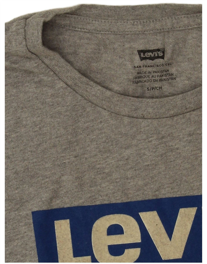 Ανδρικό γραφικό μπλουζάκι Levi's Top Small Grey Flecked Cotton