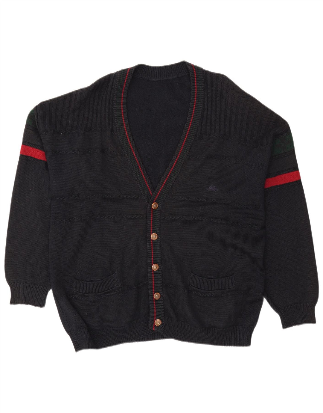 Ανδρική ζακέτα Vintage XL Black Colourblock