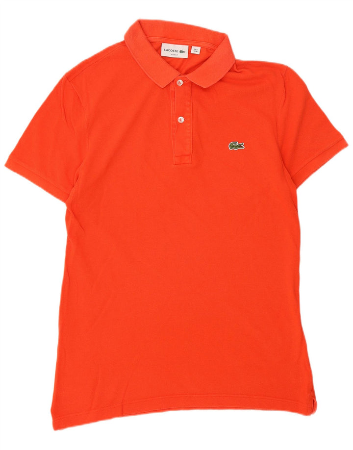 LACOSTE Ανδρικό πουκάμισο Polo Slim Fit Μέγεθος 4 Μεσαίο πορτοκαλί βαμβακερό