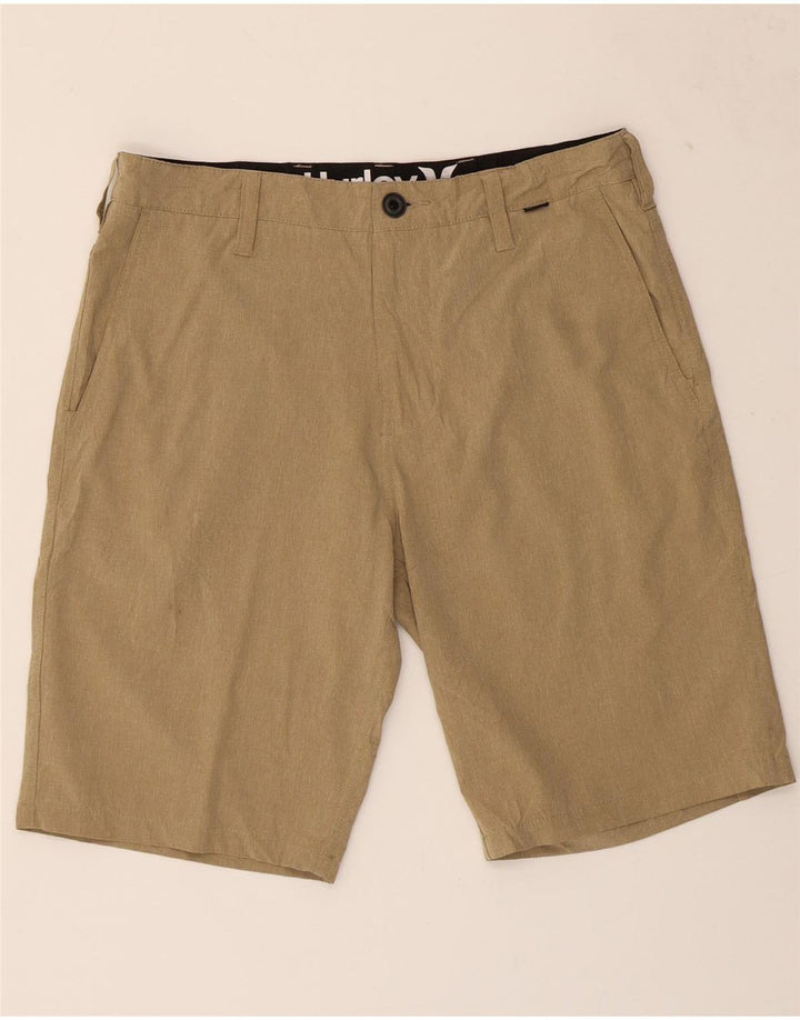 HURLEY Mens Chino Shorts W30 Medium Beige Polyester Vintage Hurley and Second-Hand Hurley from Messina Hembry 