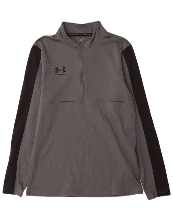 Under Armour Γυναικεία λαιμόκοψη με φερμουάρ κανονική εφαρμογή Μακρυμάνικο μεσαίο γκρι Sports