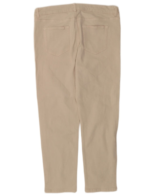 Marks & Spencer Γυναικεία Relaxed Fit Slim Jeans UK 14 Large W34 L26 Beige