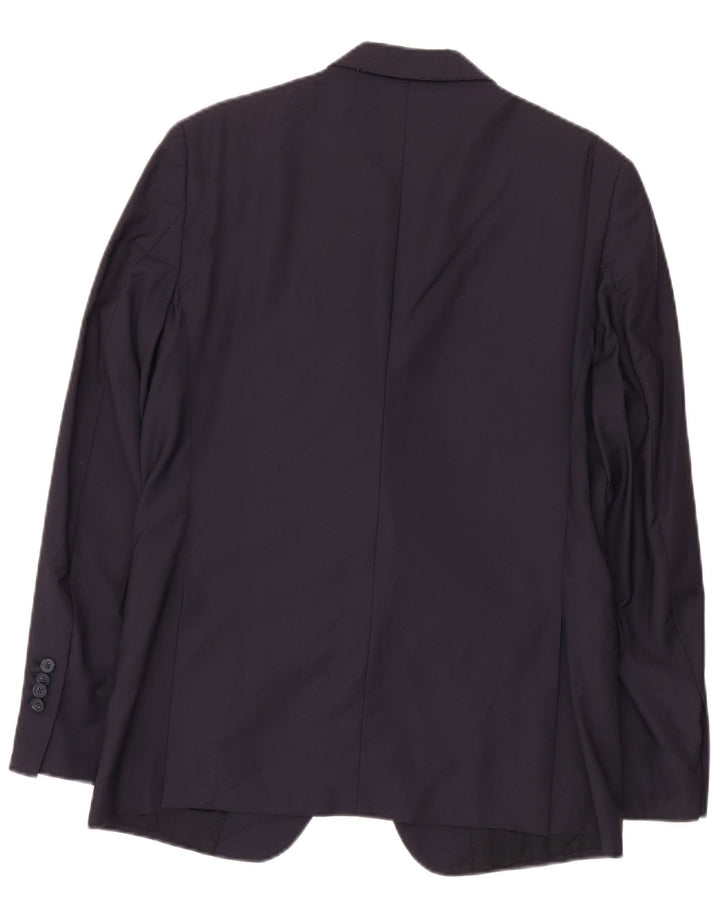 Massimo Dutti Ανδρικό σακάκι μπλέιζερ EU 52 Μεγάλο Μαλλί Navy Blue