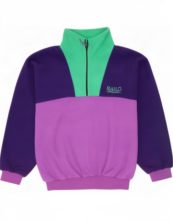 Ανδρικό φερμουάρ Bailo Fleece Jumper IT 52 Large Purple Colourblock