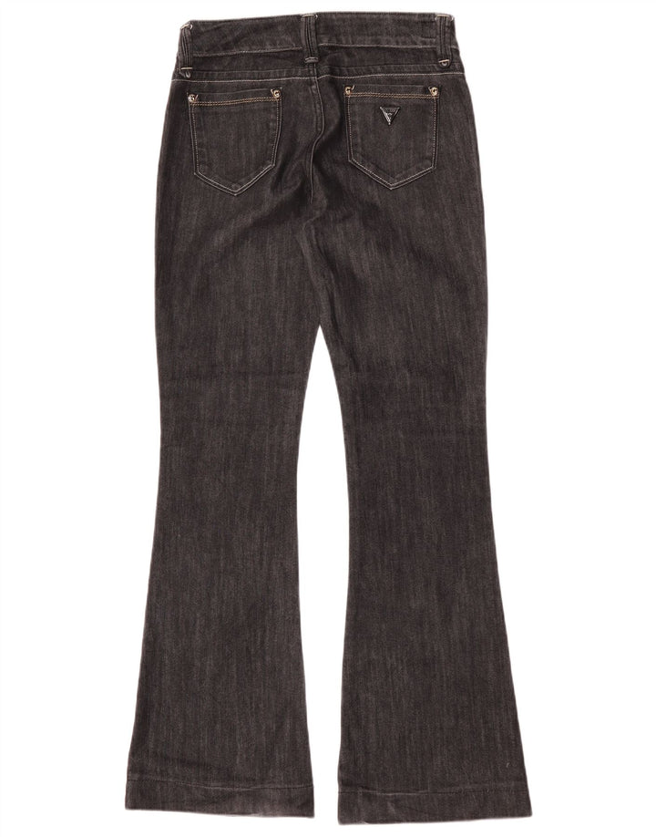 Γυναικείο τζιν Guess Flared W29 L32 Μαύρο βαμβακερό