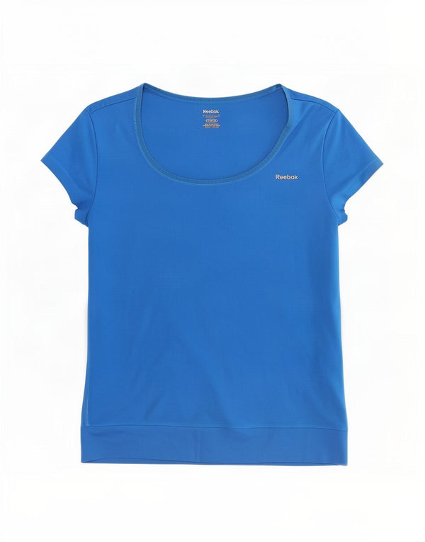 Reebok Γυναικείο T-Shirt Top UK 8/10 Small Blue Polyester