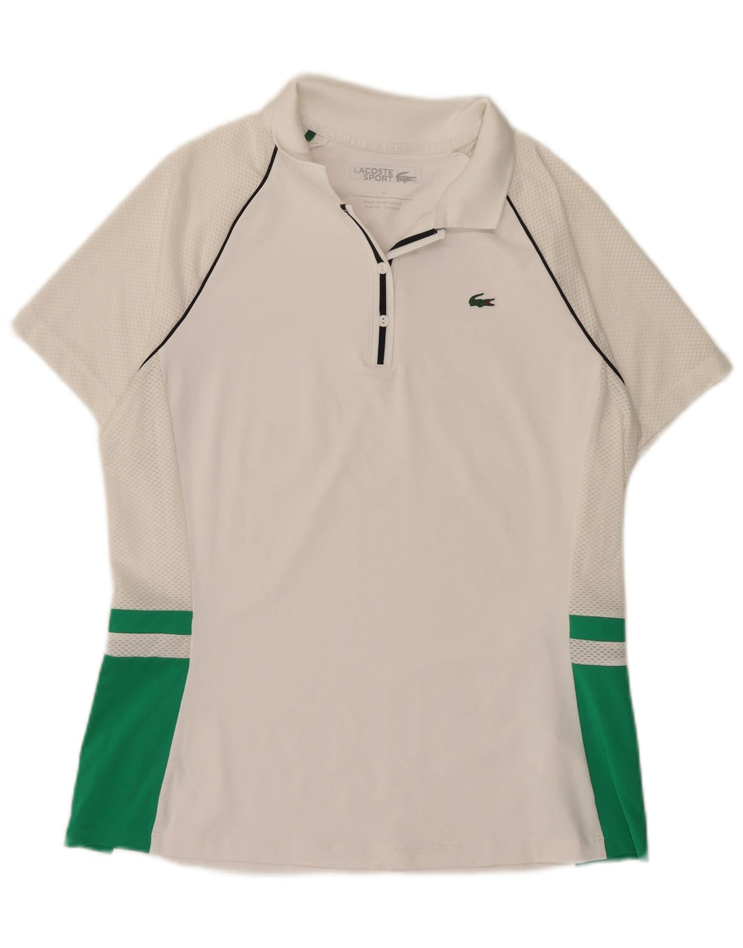 Γυναικείο πουκάμισο Polo Lacoste, Μέγεθος 42, Μεγάλο Λευκό Πολυεστέρας
