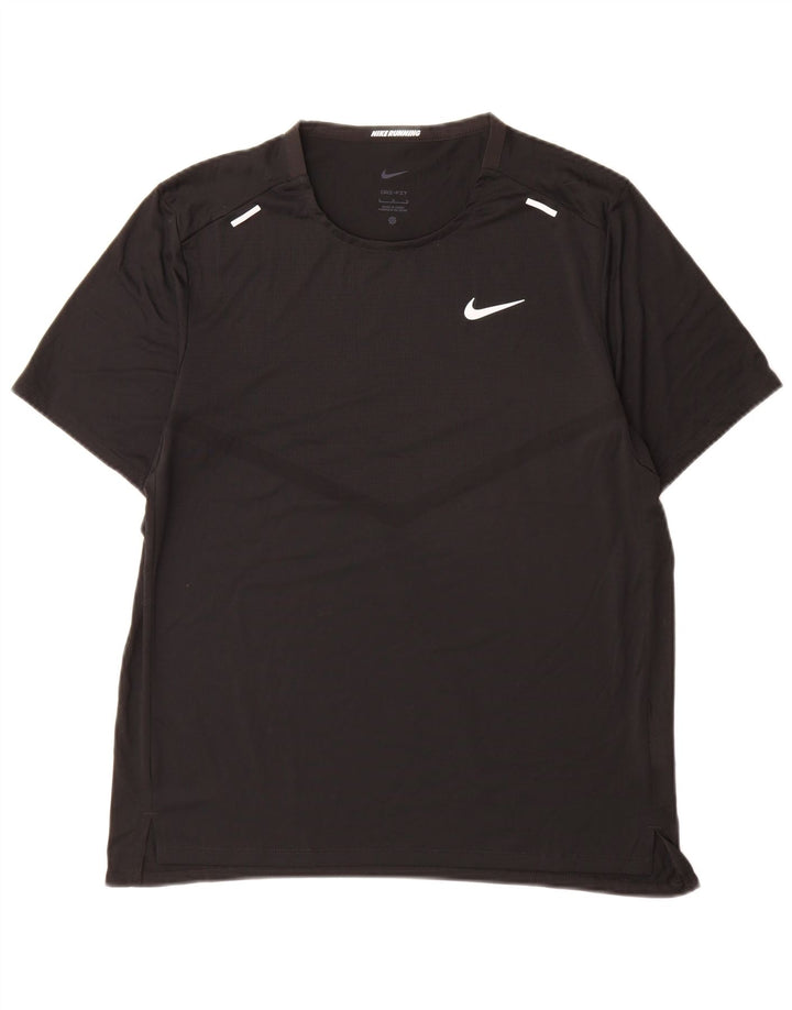Ανδρικό T-shirt Nike Dri Fit Top Large Μαύρο Πολυεστέρας