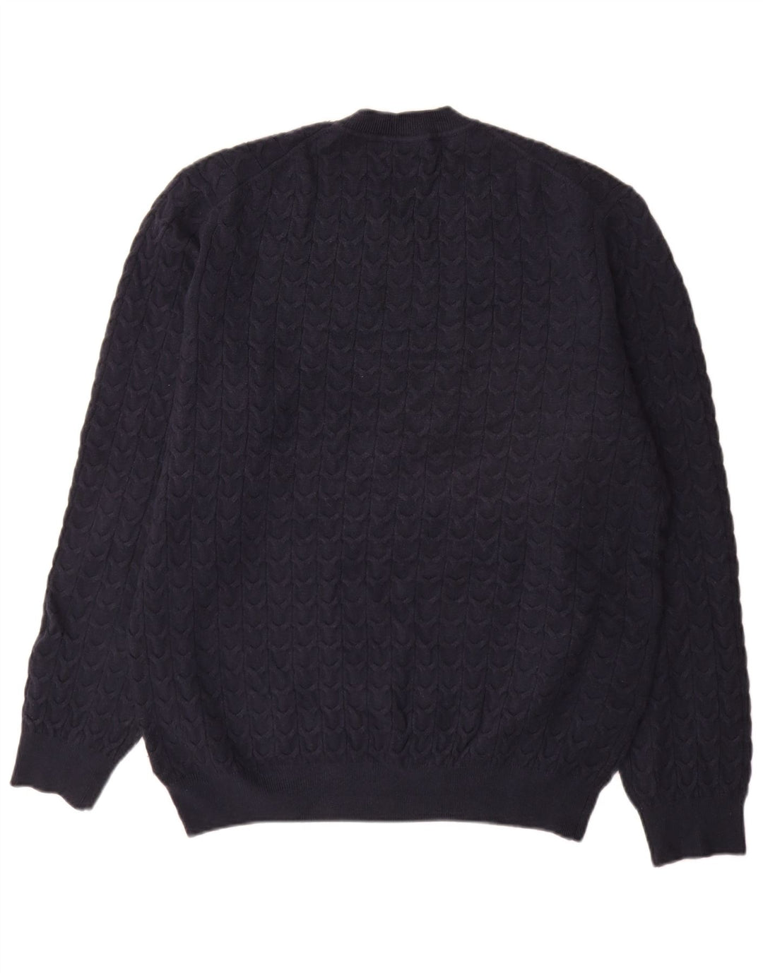 Ανδρικό πουλόβερ Massimo Dutti Crew Neck Jumper XL Navy Blue Viscose