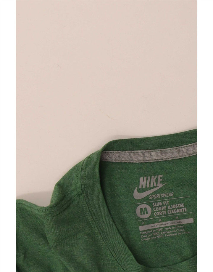Ανδρικό γραφικό μπλουζάκι Nike Slim Fit Top Μεσαίο πράσινο