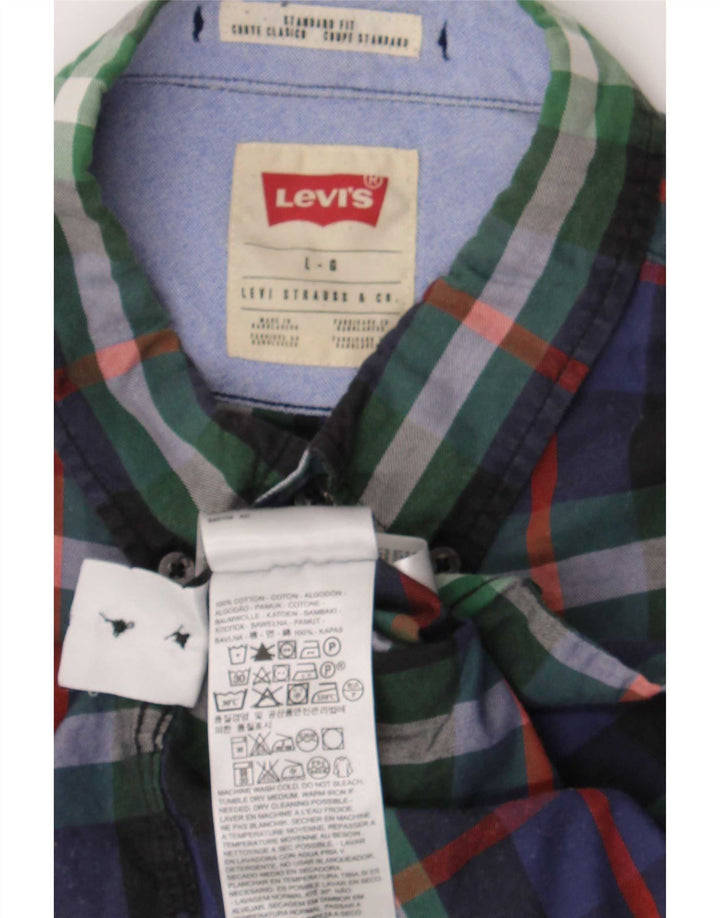 Ανδρικό πουκάμισο Levi's Standard Fit Μεγάλο πολύχρωμο βαμβακερό καρό