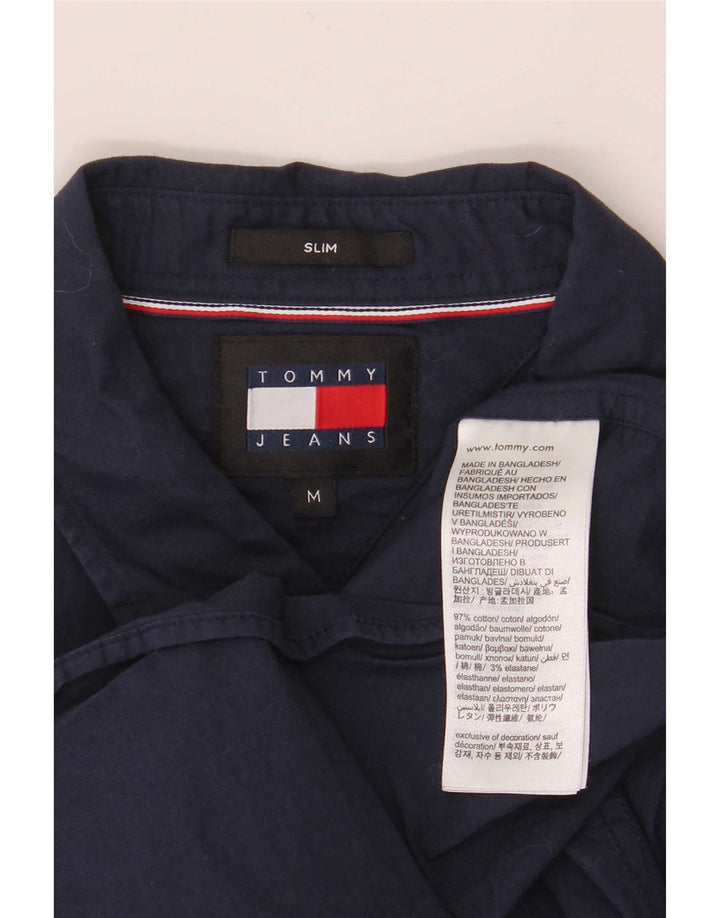 Ανδρικό πουκάμισο Tommy Hilfiger Slim μεσαίο μπλε βαμβακερό