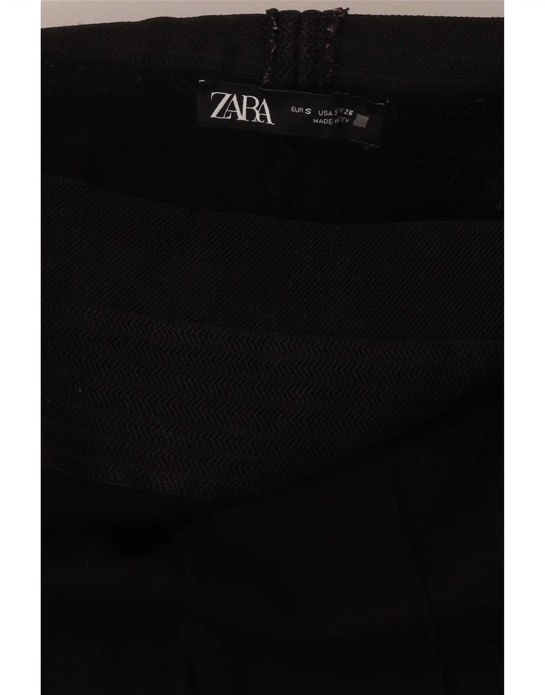 Zara Γυναικεία κολάν Crop UK 8 Small Black Ψαροκόκαλο