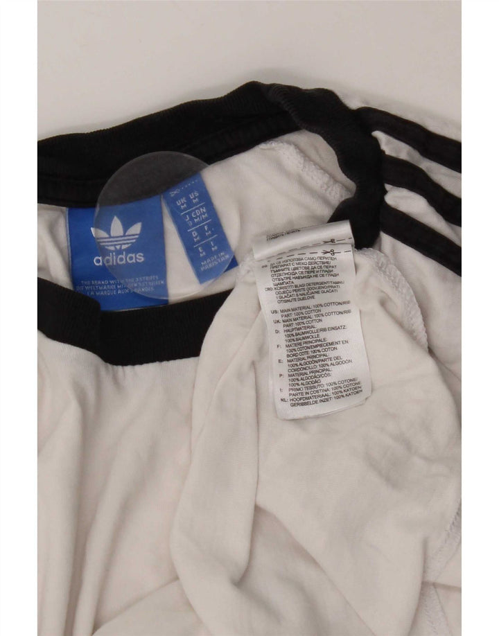 Ανδρικό T-Shirt Adidas Top Βαμβακερό μεσαίο λευκό χρώμα