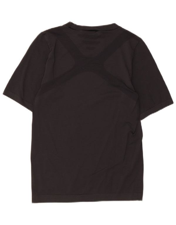 Adidas Γυναικείο T-Shirt Climalite Top UK 12 Medium Black Polyamide