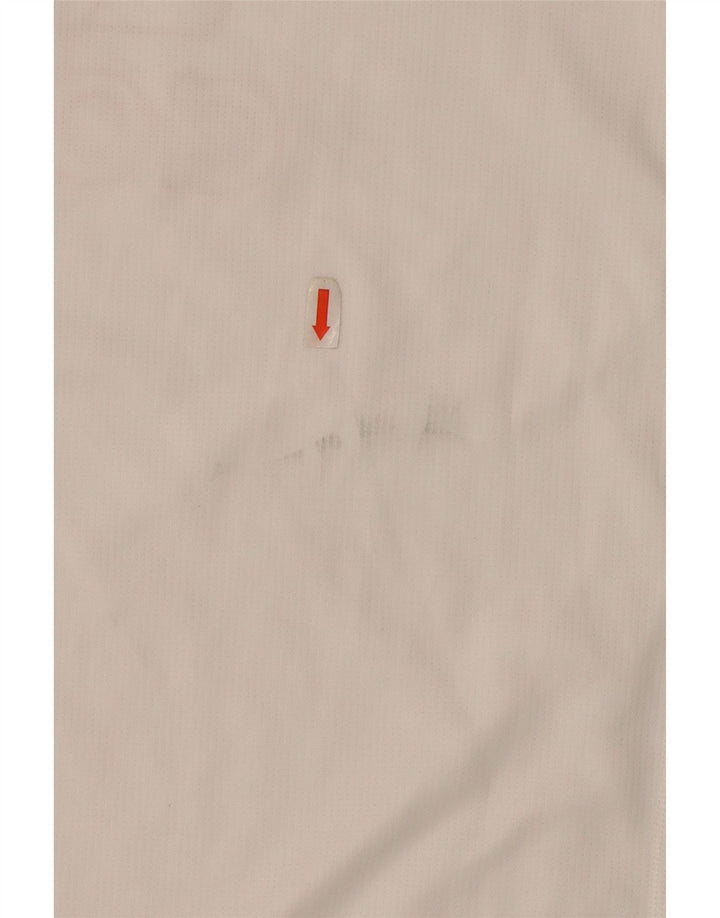 Ανδρικό γραφικό T-shirt για τρέξιμο Adidas, μεσαίο λευκό πολυεστέρας