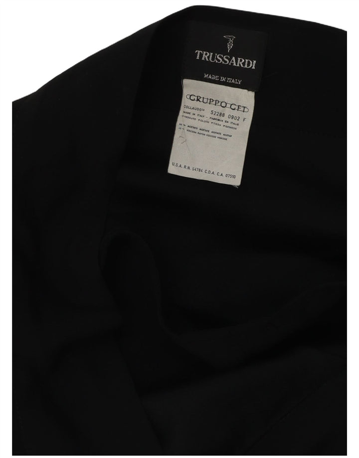 TRUSSARDI Γυναικεία Wrap Φούστα W32 Large Black Acetate
