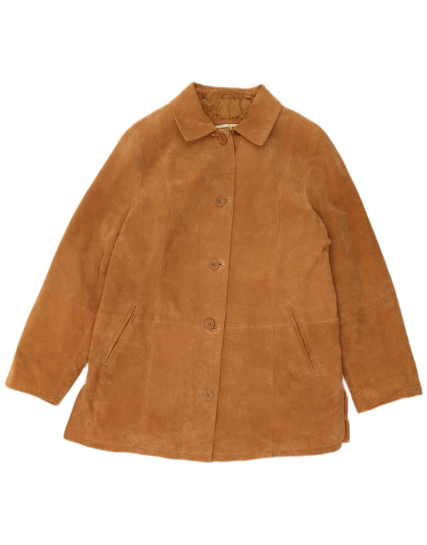 Marcel Clair Γυναικείο Suede Jacket UK 14 Large Brown Δερμάτινο