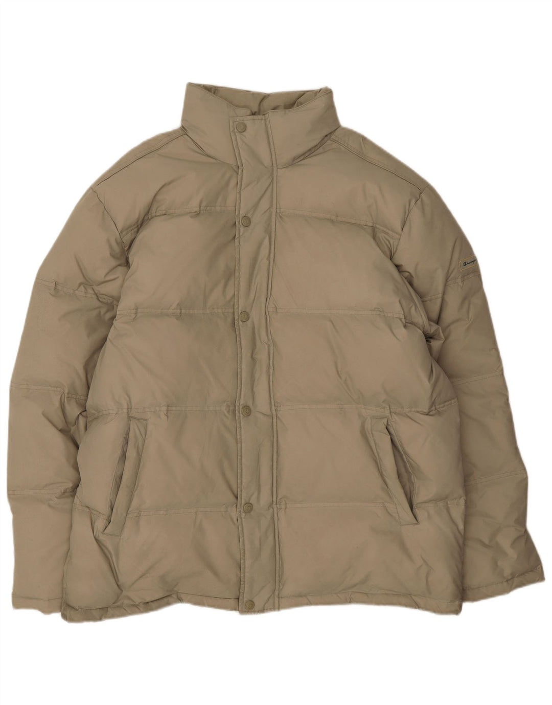 Champion Ανδρικό μπουφάν με κουκούλα UK 42 XL Beige Polyamide