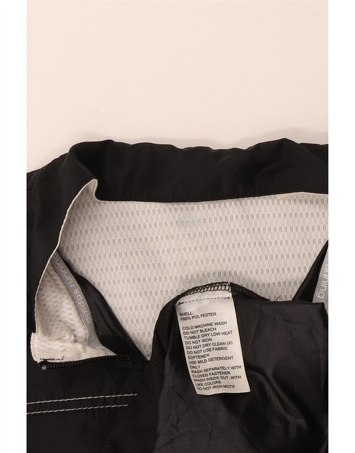 Ανδρική αθλητική φόρμα ADIDAS Μπουφάν μεγάλο μαύρο πολυεστέρα