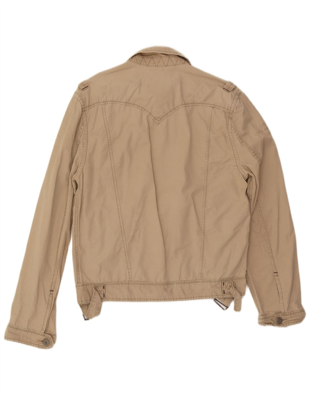 Levi's Mens Military Jacket UK 40 Large Beige Cotton